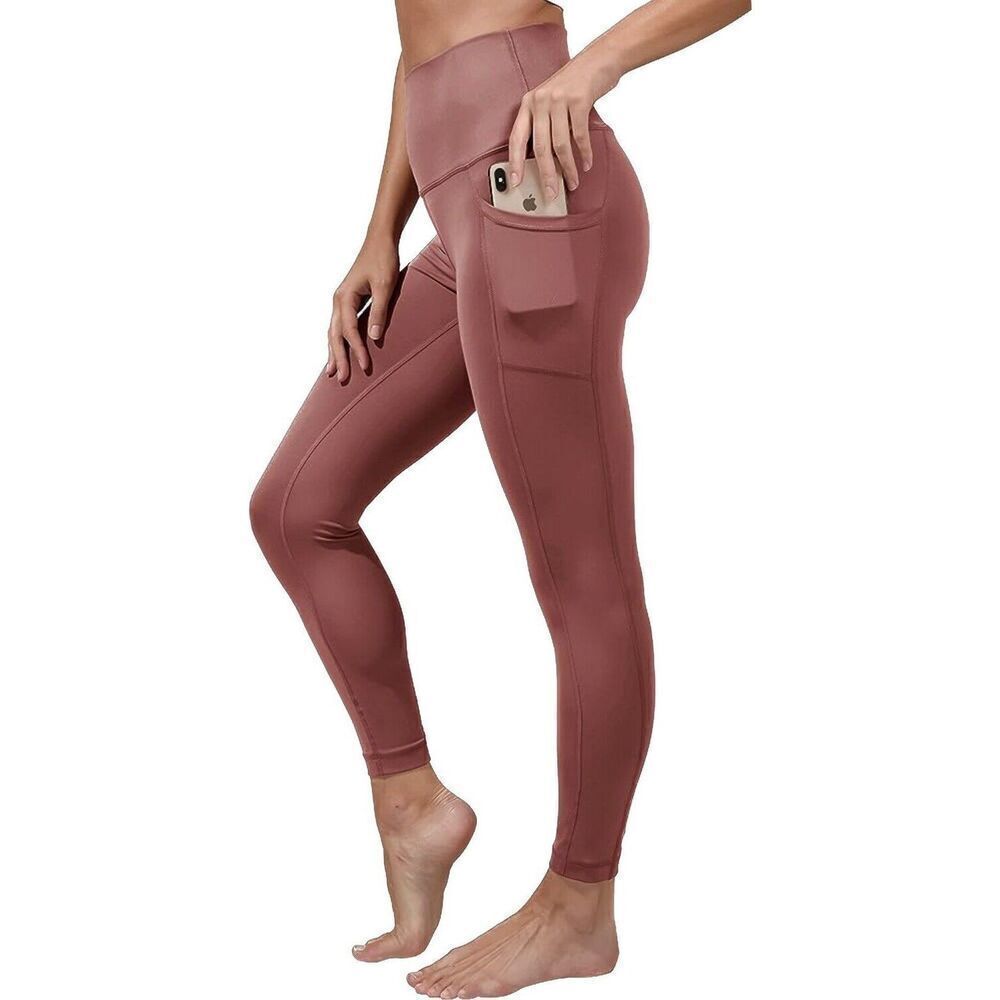Yogalicious Carbon Lux High Waist V Back Capri Rose Valet Leggings - Women's XS